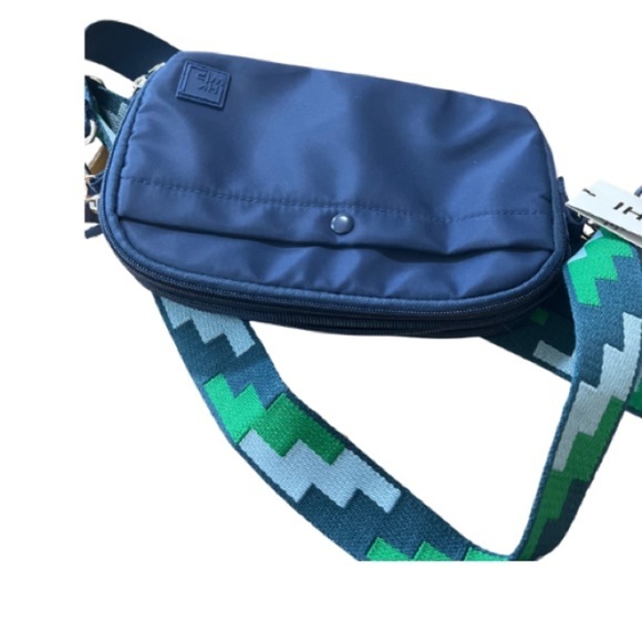 IHKWIP Blue Belt Bag with Green Strap - Picture 4 of 10